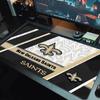 New Orleans Saints Logo Color Mouse Pad Large Gaming Table Cushion Non-slip Laptop Tablet Big Mousepad XXL Mat Mini PC Playmat With Lock Edge