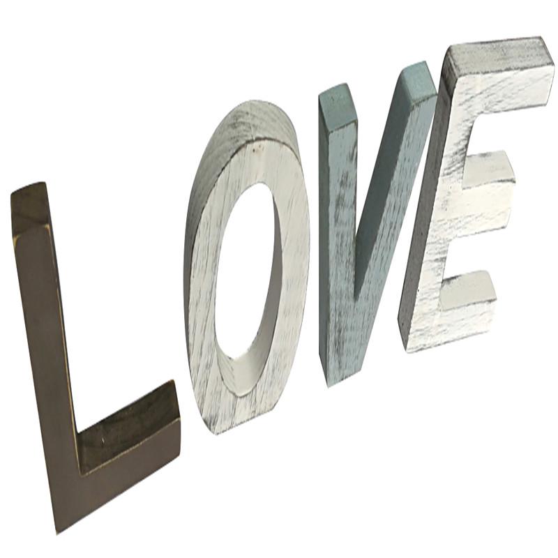 Wooden Letter Alphabet Word Free Standing Wedding Party Home Decoration Party Gift