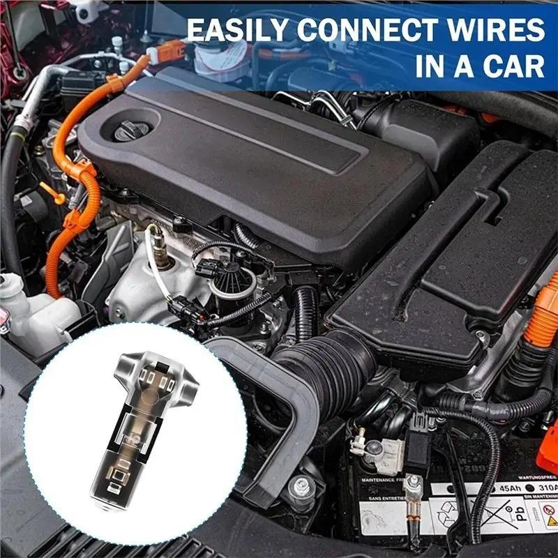 10/20Pcs Wire Connectors Direct Plug-in & T-Type Quick Splice, No-solder No-peel Waterproof Locking Cable Clamps for Car & Home Wiring Free Tool