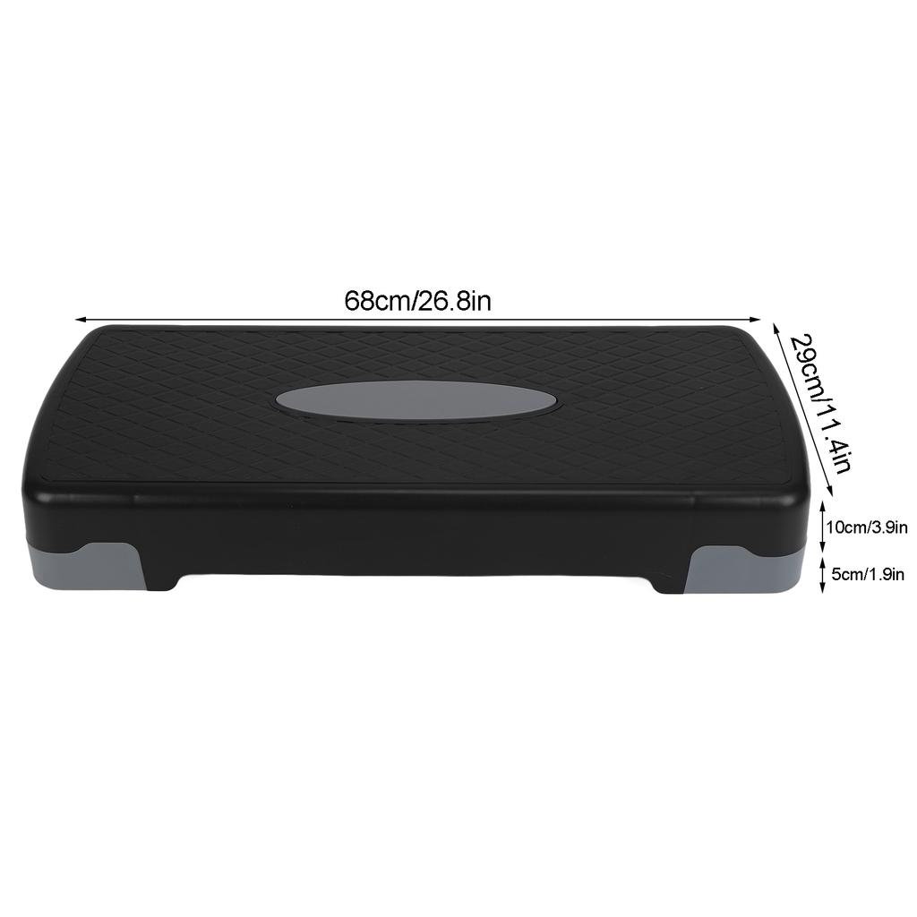 Fitness Step Platform Anti Slip Plastic Adjustable Yoga Aerobic Exercise Pedal Stepper for Home Gym