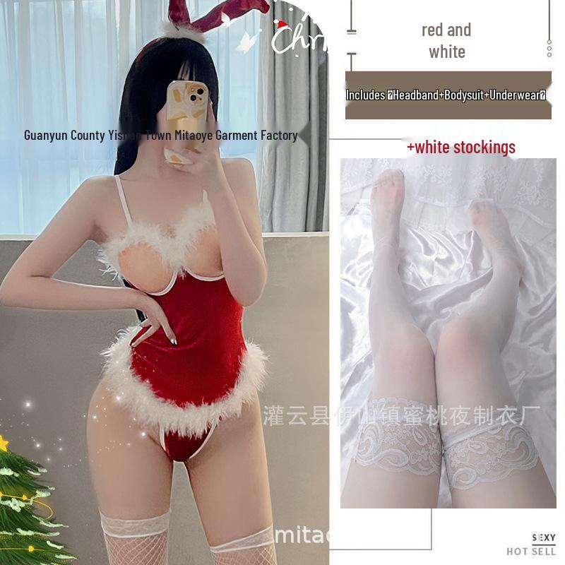 2022 Sexy Christmas Lingerie Babydoll Bodysuit
