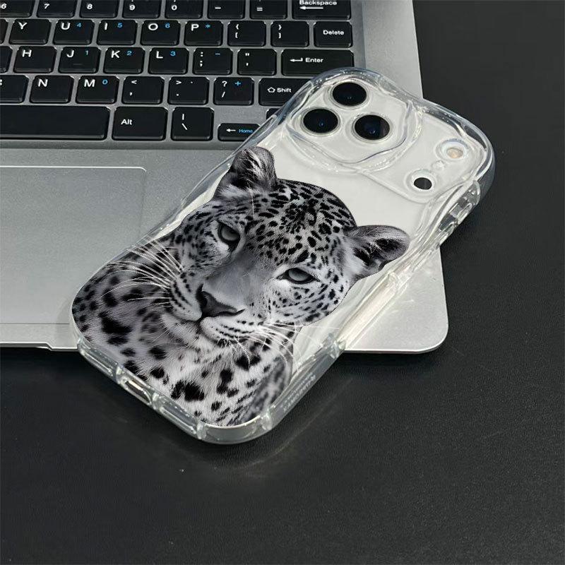 

Leopard Cartoon Anti-fall iPhone Case for iPhone 12, 13, 15 Plus, 16, and 17 Pro Max iPhone 16 Pro Max