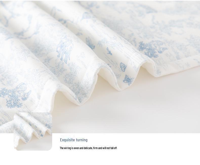 Newborn Pure Cotton Baby Blanket - Lightweight Spring/Summer Quilt & Swaddle