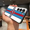 Custodia per Telefono Racing M-Martini Per Samsung A56 A36 A26 A16 A15 A25 A35 A55 A14 A34 A24 A54 Guscio Morbido Nero
