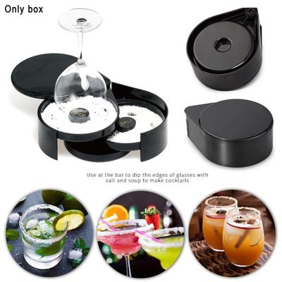 3 Tier Rotating Lime Juice Glass Bar Wine Accessory Cocktail Mixing Salt Sugar Box Bar Bartender Storage Rack Tool Case Home