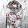 Women Christmas Printing Scarf Fashion Multi-Purpose Shawl Scarf