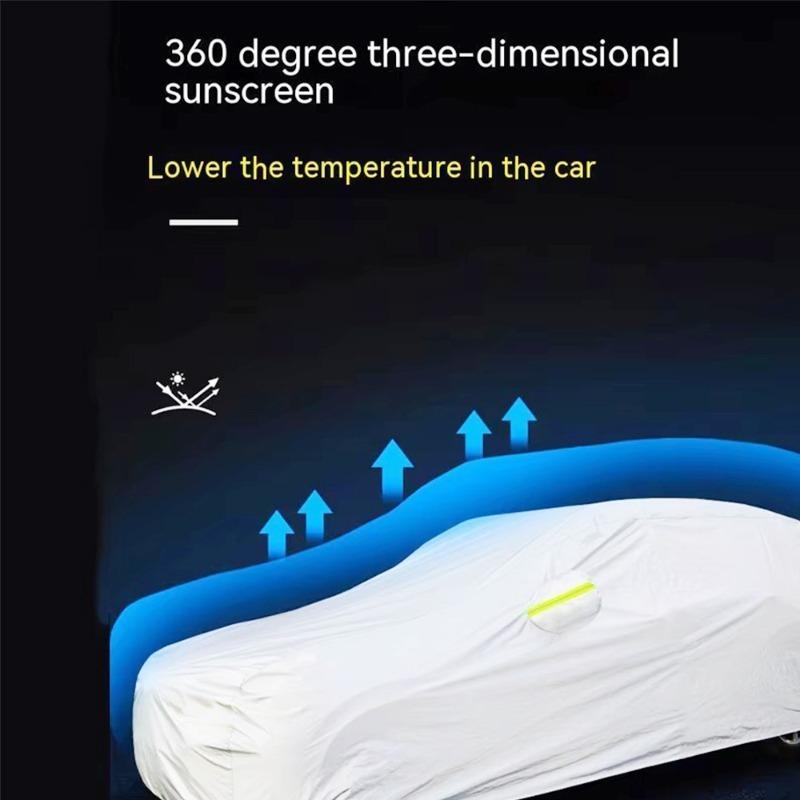 Para Tesla Model Y Cubierta de Coche Cubiertas de Protección para Exteriores Nieve Parasol Impermeable a Prueba de Polvo Exterior UV Accesorios para Coche