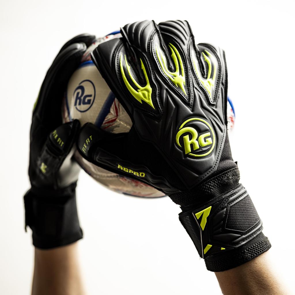 Äkta RG målvaktshandskar Aspro Black Out Japan Japansk modell 4 färger Aspro Black Out Contact Black (RG) (Gul, Nej. 10)