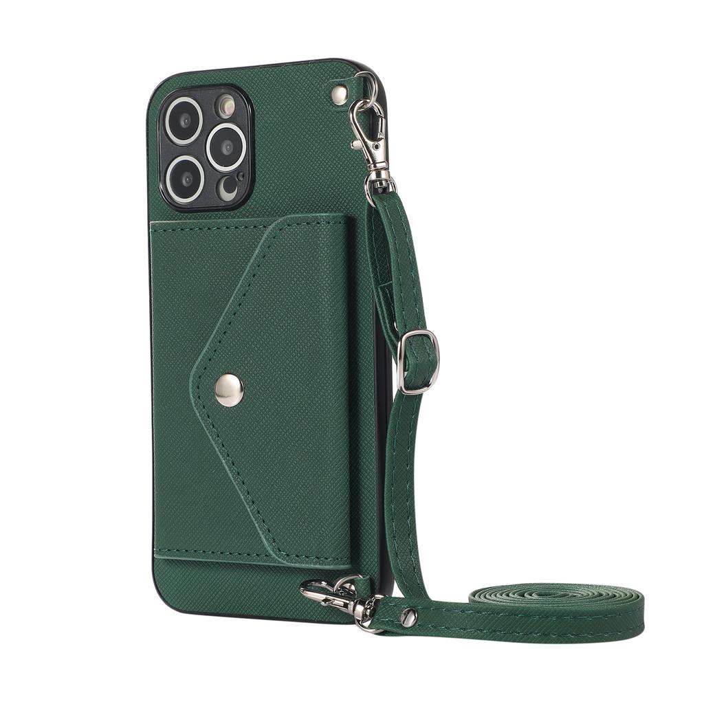 Crossbody Shoulder Strap Wallet Card Holder Case For iPhone 14 15 Pro Max 13 12 Mini 11 XS XR X 7 8 Plus SE 2025 Lanyard Cover
