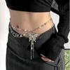 Chic Necklace for Women Body Chain Waist Chains Belt with Butterfly Pendant