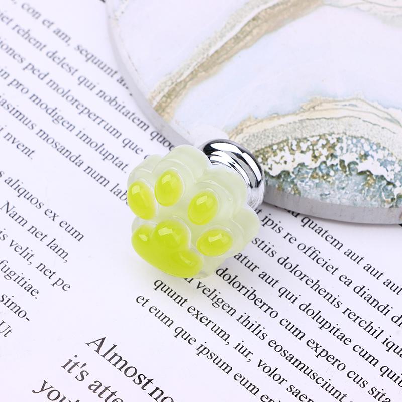 

Светящийся в темноте кошачий коготь кнопка смыва для унитаза защита для длинных ногтей для женщин туалет ванная комната кнопка смыва воды зелёный