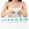 Round Frosted PP Plastic Cosmetic Box Empty Refillable Cream Balm Storage Container Makeup Case for Cosmetic Travel Packing