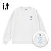 izzue Unisex Retro Letter Print Pullover Sweatshirt