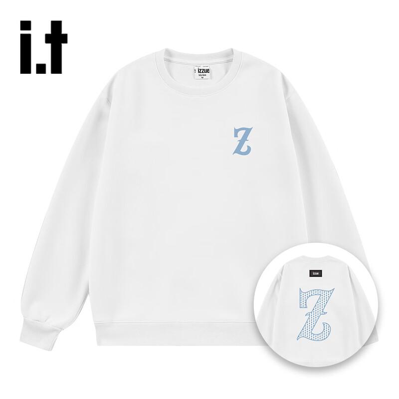 izzue Unisex Retro Letter Print Pullover Sweatshirt