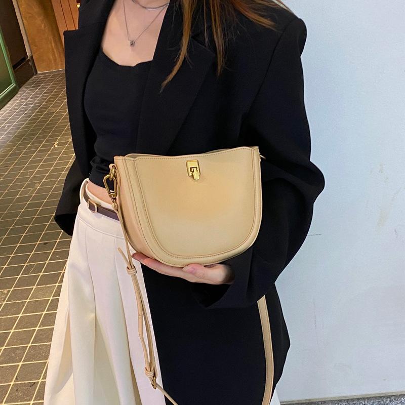 Satteltasche Damen High End Neue Echtleder Umhängetasche Leichte Luxus Textur Nische Schultertasche Damen