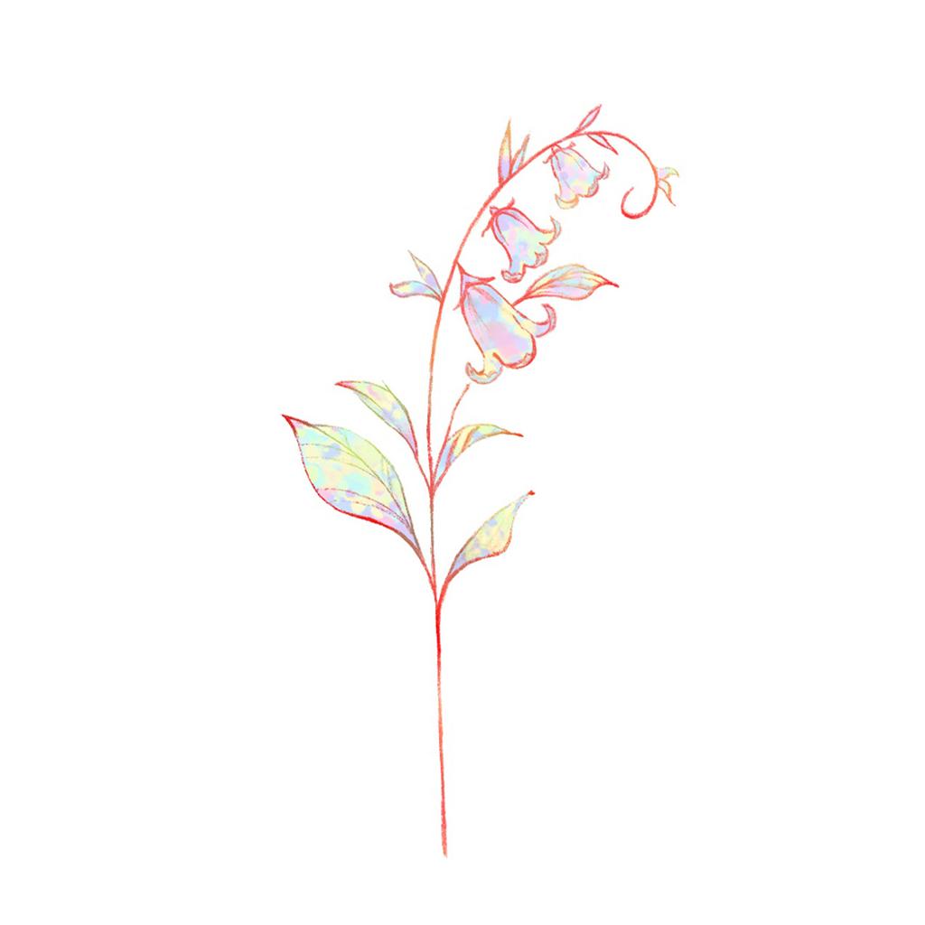 High-End Small Fresh Color Beautiful English Flower Hand Collarbone Simulation Flower Tattoo Sticker