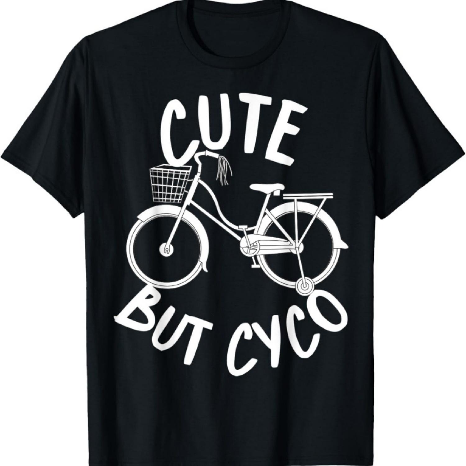 

Велосипедист Смешная Милая Но Психологичная Велосипедная Подарочная Футболка Для Подруги XXXXXL чёрный