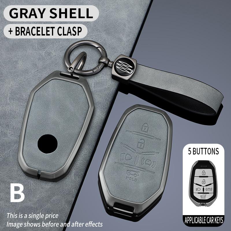 Autofernbedienung Schlüsselhülle Schale Anhänger Für Ssangyong Rexton Y400 Y450 G4 2021 2022 Keyless Schutzhalter Schlüsseltasche Zubehör