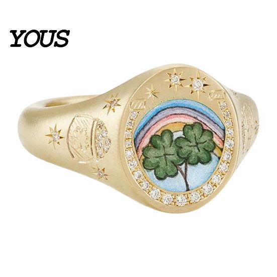 Electroplated Ring Finger Ring, Butterfly Heart Rabbit Pattern Band, Imitation Design Technology for Lover Daily Wear Accessories Special-shaped