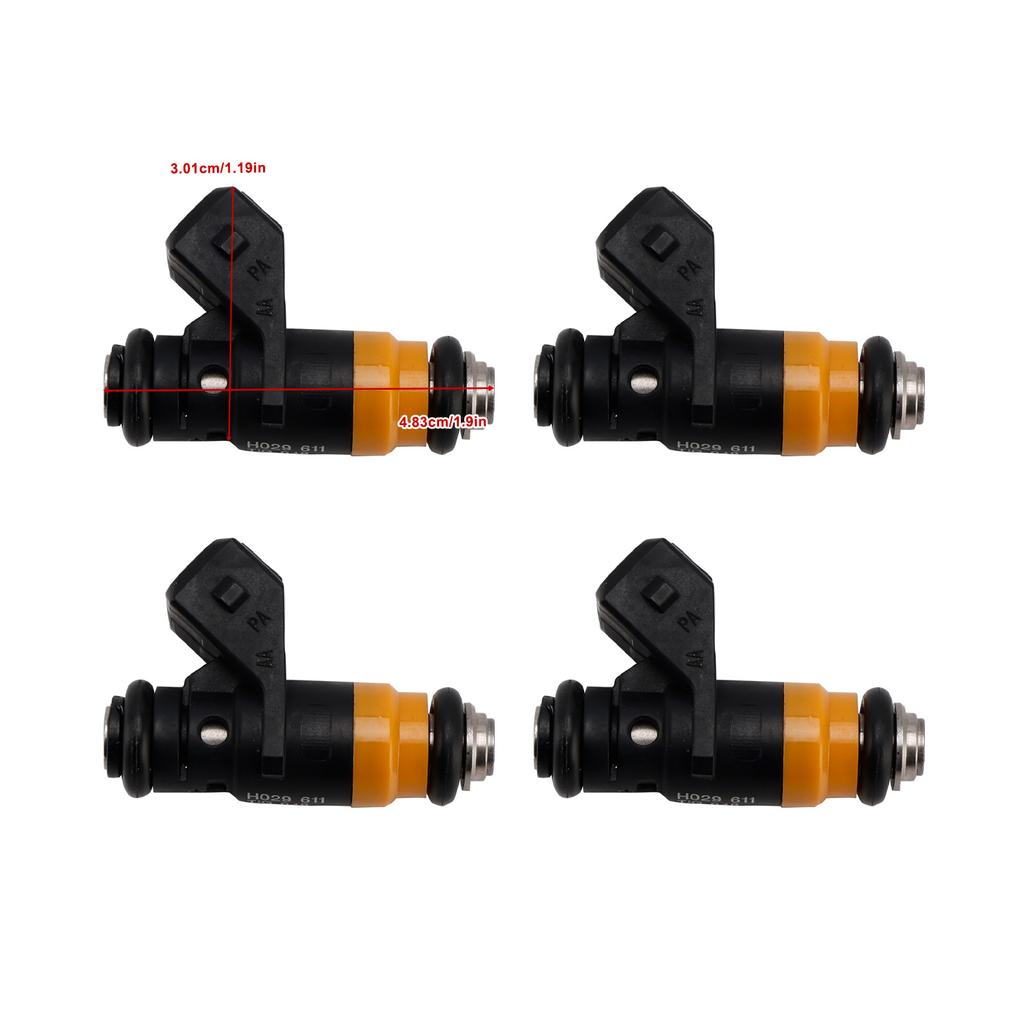 4Pcs Fuel Injector For Renault Clio 2 Megane 2 Scenic 2 1.4/1.6 16V H029611
