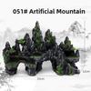 Aquarium Decorative Scenery Rocks Fish Tank Turtle Shrimp Hideout Artificial Mountain Pet Fish Tank Decoration Accessories