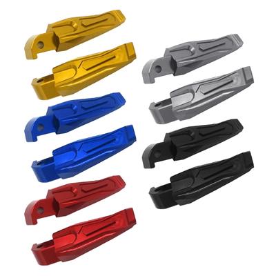 Kompatibel für NMAX155/125 XMAX300/250 Motorrad Aluminium Legierung Zubehör Hinten Passagier Fuß Peg Pedal Fußstützen 2x