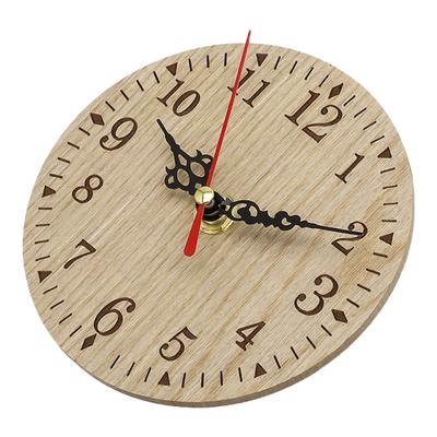 Classic Retro Design Wooden Round Clock Silent Quartz Clock Perfect for Bedroom Living Room and Office Settings
