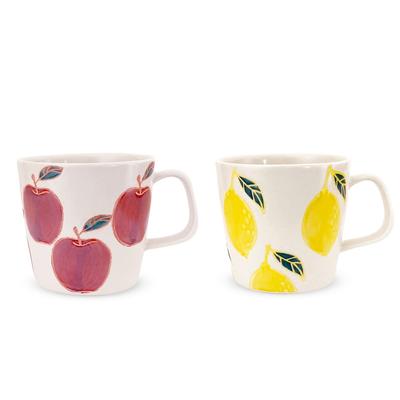J-kitchens Pear (Apple/Lemon) Mug, Fresh Art, Hasami Ware, Kobo Sho, Made In Japan