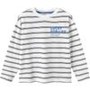 Balabala Kinder gestreiftes reines Baumwoll-Langarm-T-Shirt