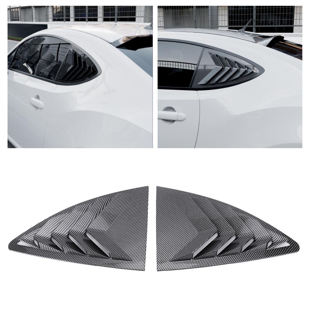 P of Rear Side Window Louver Vent Left Right Window Shutter Cover Trim Replacement for 6 2013-2020