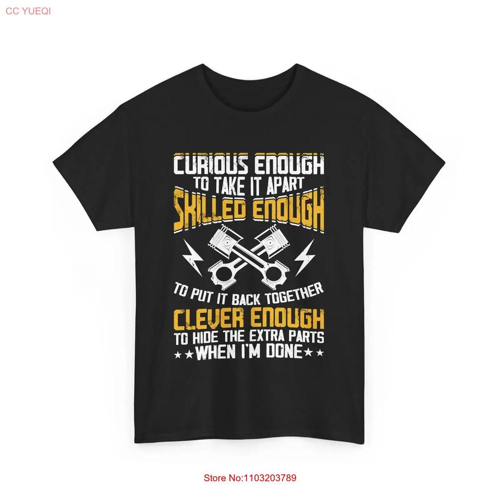 Funny Mechanics Automotive T Shirt For Car Enthusiasts Auto Repair Vintage Stretched Unisex Slightly Designer Clothes