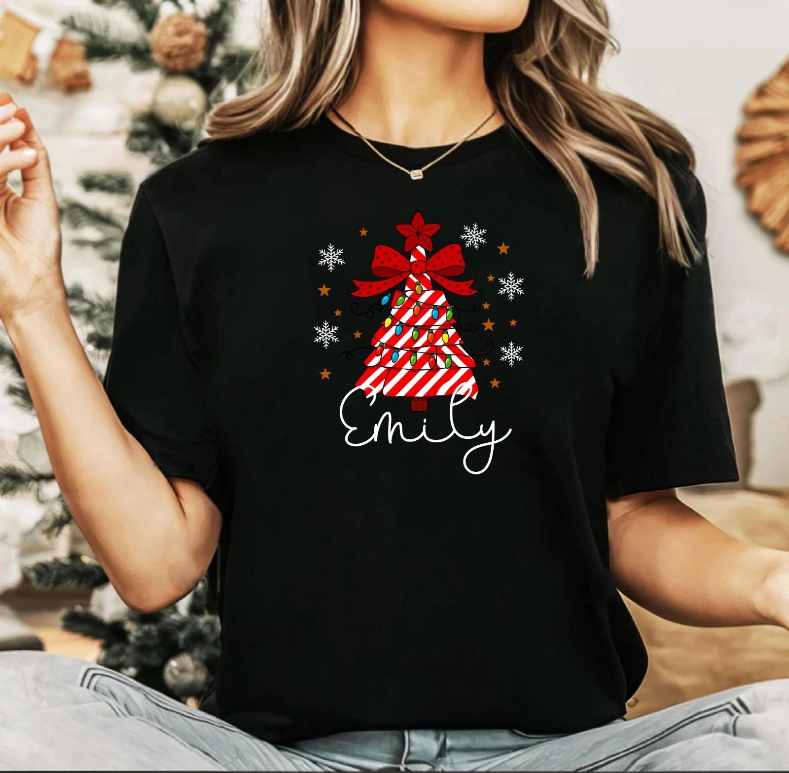 2025 Christmas unisex ,Night before Christmas Family, Candy Tree (CH) S