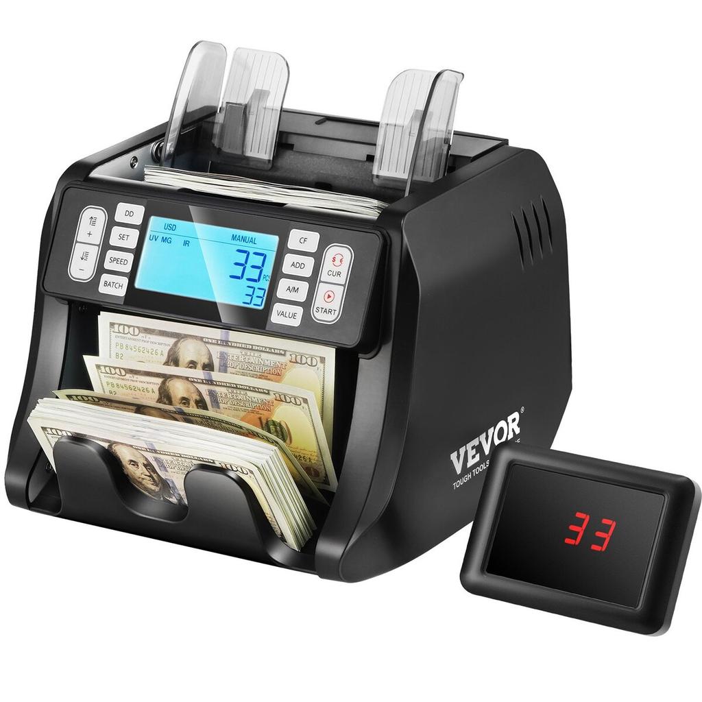 Money Counter Machine Bill Counter with UV MG IR DD Counterfeit Detection