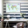 French Map Series World Map - Political Distribution Map,Tourism Tools,Geography Education Tool,Wall Stickers