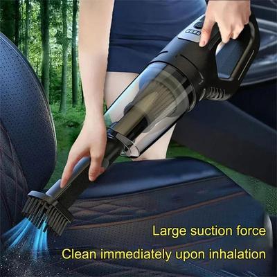 1 Set Rechargeable Handheld Vacuum - Powerful Suction Wireless for Car & Home Dual Use Small Cleaner