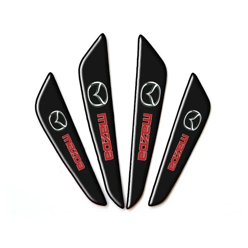 2025 Hot 4pcs Car Door Protective Sticker Strip Look Anti-Collision Protector For Mazda 3 Alexa CX30 CX-4 CX5 CX-5 CX8