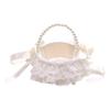 Wedding Flower Girl Basket Wedding Flower Basket with Handle Bowknot Flower Baskets for Wedding Ceremony Home Decoration