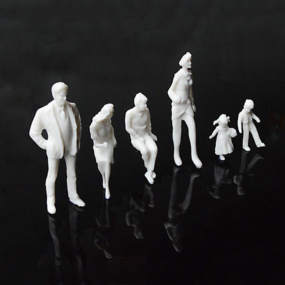 ABS Plastic White Multi-Style Pose People Figures DIY Hand Model Model Material Miniature Scene 1/30
