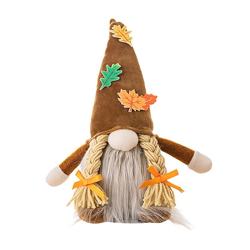 Autumn Gnomes Thanksgiving Decoration Fall Plush Elf Dwarfs Dolls Halloween Gnome Dolls Thanksgiving Day Gift Xmas Gifts