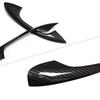 For Mercedes Benz C E GLC Class W205 W213 X253 2017 2018 Car Carbon texture Exterior Door Handle Pull / Door Bowl Cover Trim