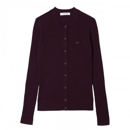 Lacoste Womens/Ladies Merino Wool 3D Cardigan
