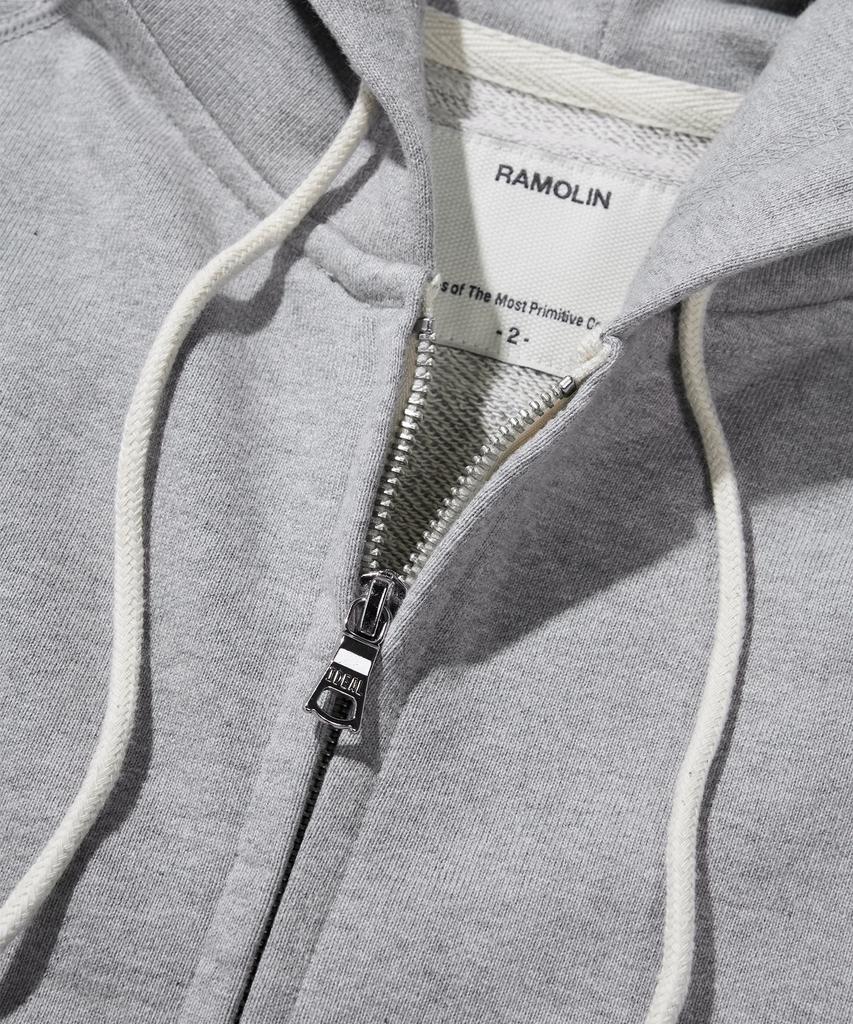 Ramolin Fort Zip-Up Hoodie Heather Gray