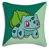 Pillow Covers Cartoon Bulbasaurs Sofa Decorative Home Double-Sided Printing Short Plush Cute Cushion Cover