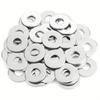 180Pcs Stainless Steel Flat Washer Assortment M2-M10 Sizes With Storage Box O-Ring Fasteners Polished Surface Easy Installation