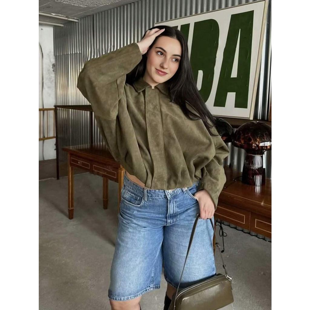 Fall Winter Women Fashion Batwing Sleeve Zipper Bomber Jacket Casual Outerwear, European American Style Women's Coat for Wholesale