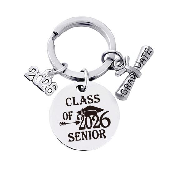 Keychain Pendant Class of 2026 Durable Stainless Steel Keepsake Nursing Law Students Keychain