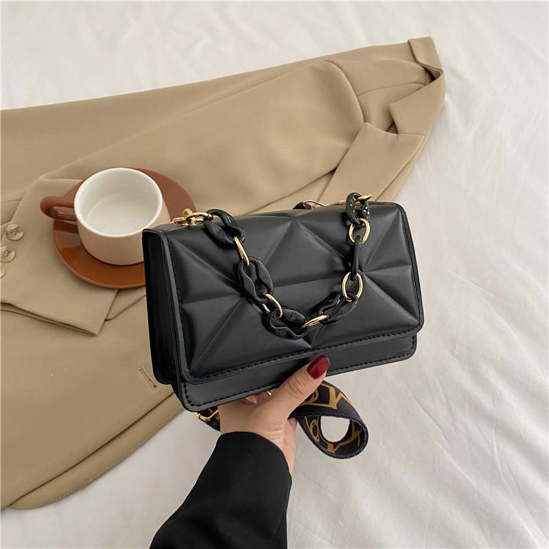 Niche bag women's small square bag summer new fashion simple shoulder bag casual trend messenger bag