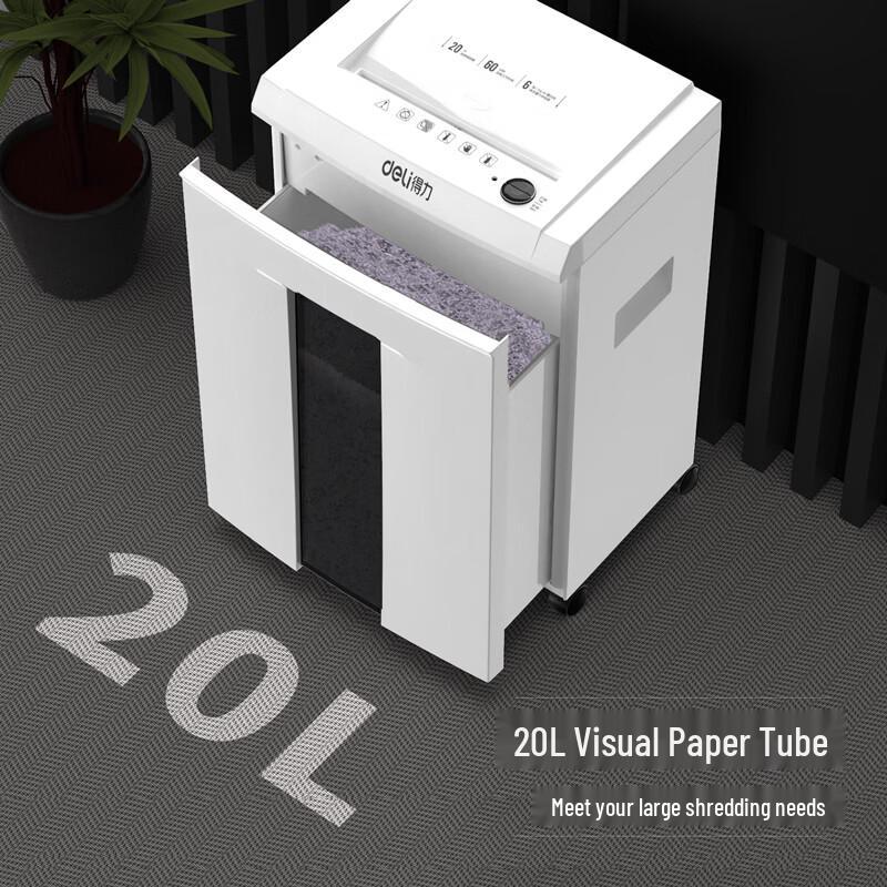 Deli 5-Level Security Commercial Paper Shredder CN Plug (adapter Included)