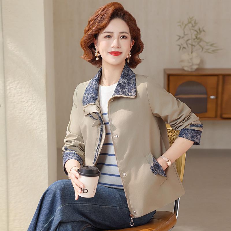 

Elegant Spring Jacket for Petite Women: Chic & Dignified Design for Stylish Moms & Seniors, 2026 Short Style. 2XL [Recommended for 105-120 lbs]