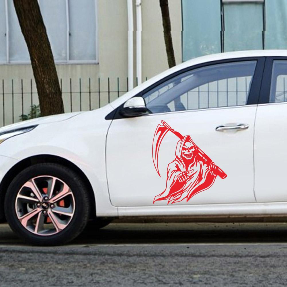 Grim Reaper Scythe Autoaufkleber Universal selbstklebend Autoaufkleber Auto Dekoaufkleber